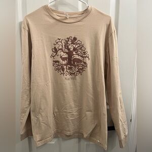 Yosemite Tan Graphic Long Sleeve Tee
